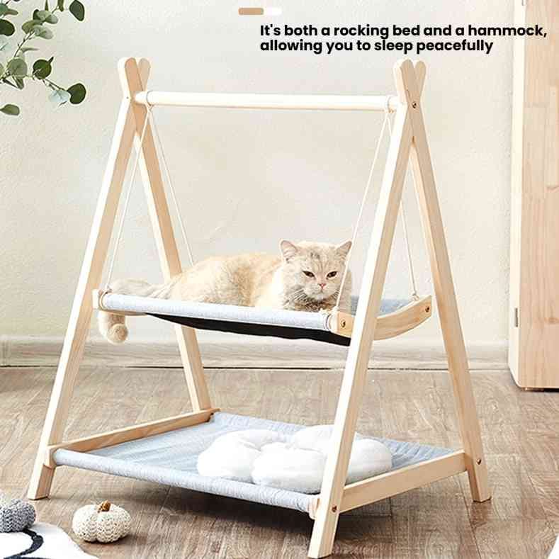 Double-Layer Cat Hammock