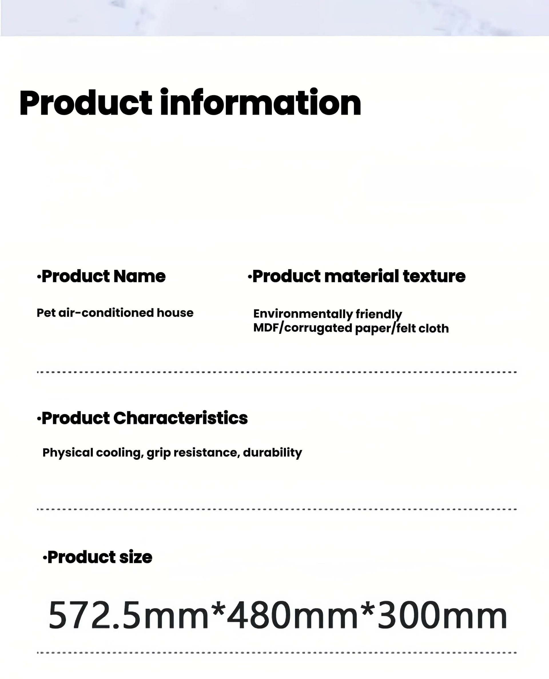 Pet Air-Conditioned house