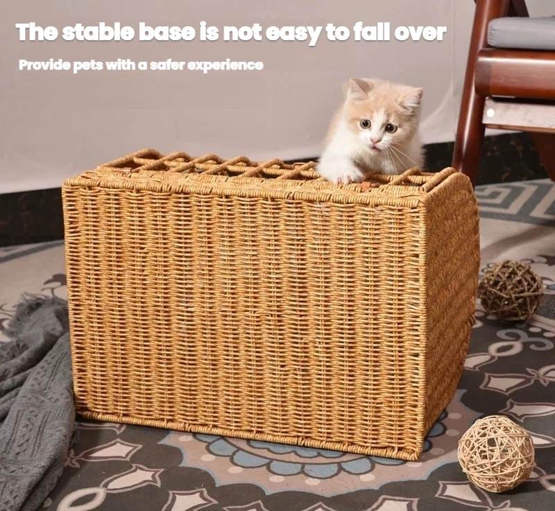 Vine woven hand-held cat cage