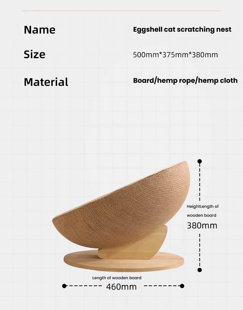 Egg shell Cat Scratching nest