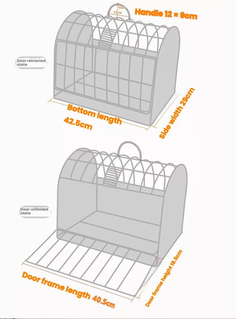 Vine woven hand-held cat cage