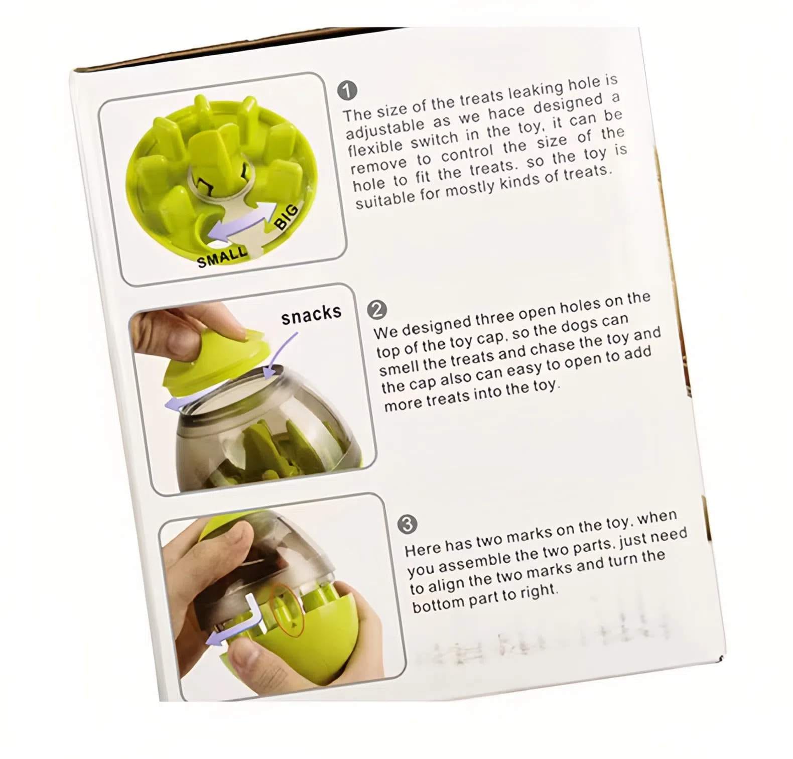 Dog Treat-Dispensing Ball Toy