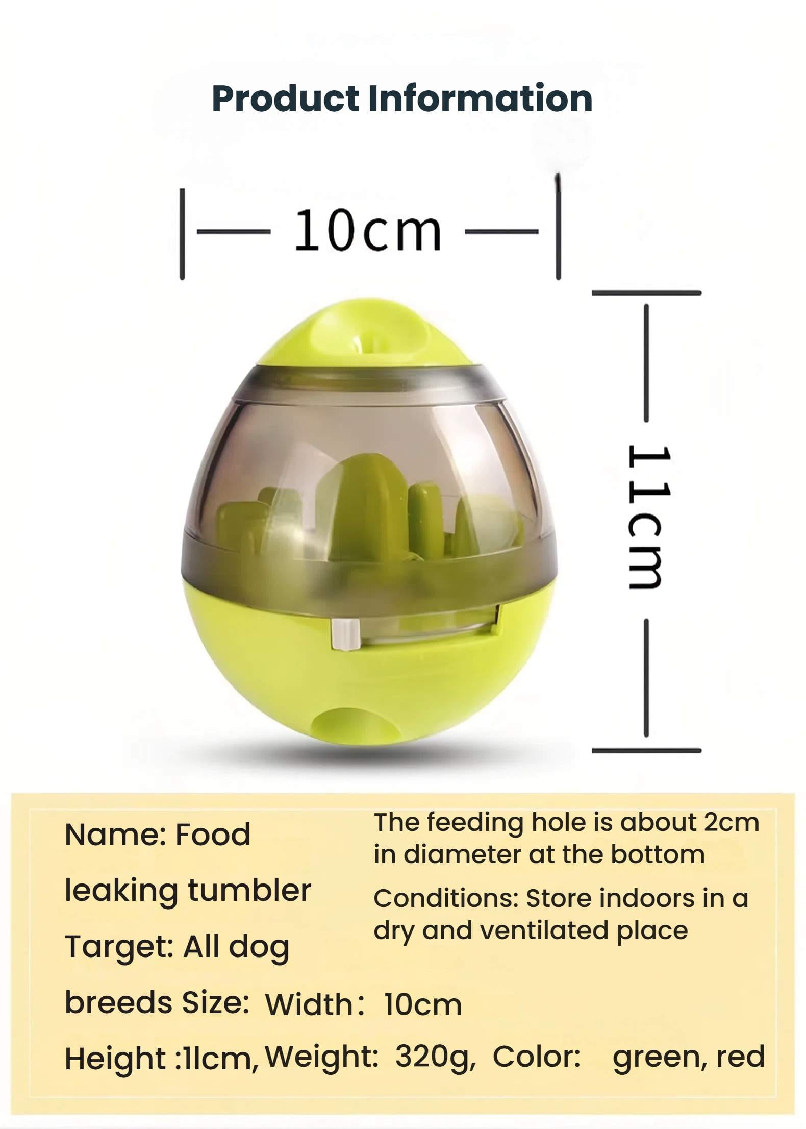 Dog Treat-Dispensing Ball Toy