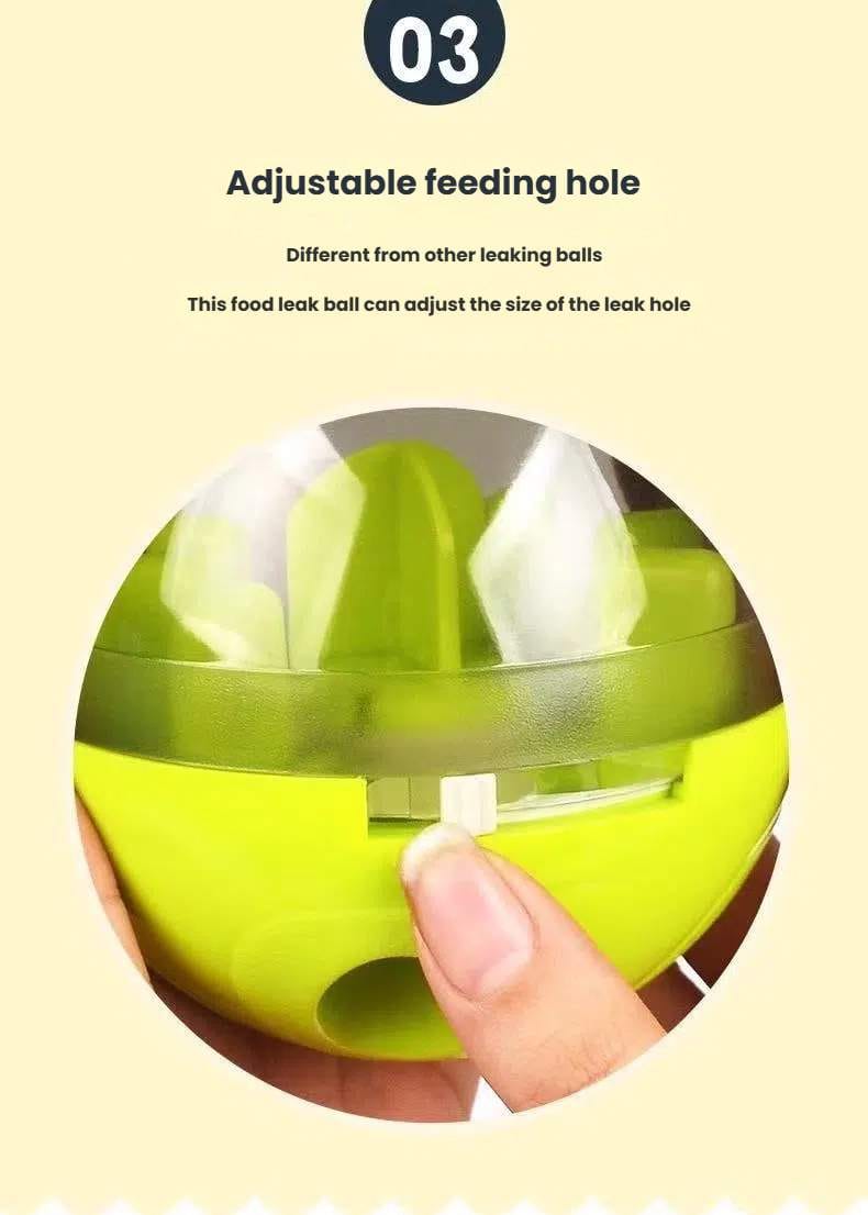 Dog Treat-Dispensing Ball Toy